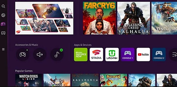 Samsung Gaming Hub cho phép bạn thoải mái lựa chọn nhiều tựa game hấp dẫn