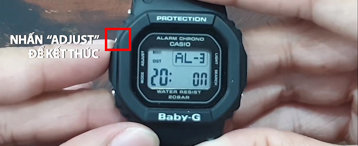 Nhấn nút A (Adjust) để kết thúc