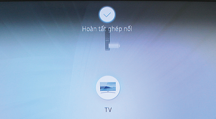 Hoàn tất quá trình cài đặt tìm kiếm giọng nói trên tivi Samsung