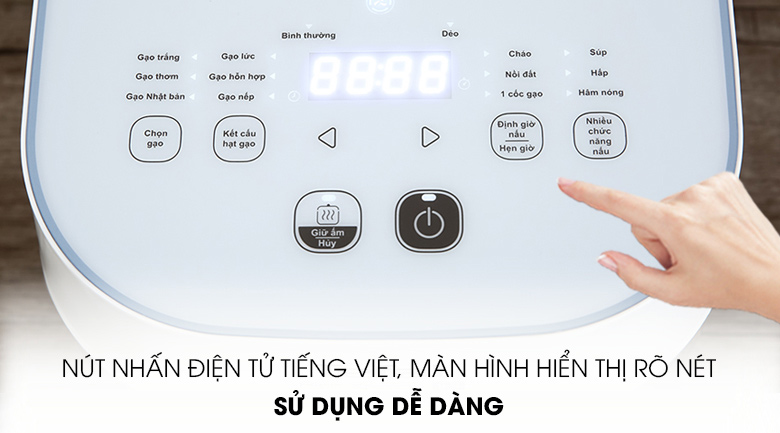 Các chức năng của nồi cơm điện cao tần Tefal
