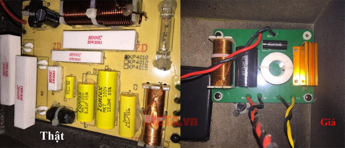 Cách check loa JBL chính hãng thông qua mạch phân tần
