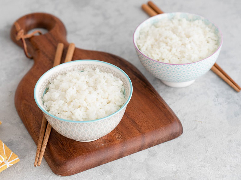 Thành phẩm cơm nấu bằng bếp từ