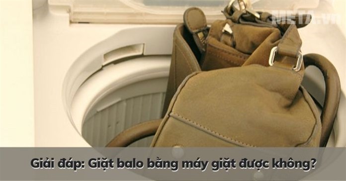 Giải đáp: Giặt balo bằng máy giặt được không?