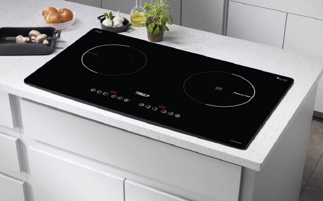 Kích thước bếp từ đôi (2 vùng nấu)