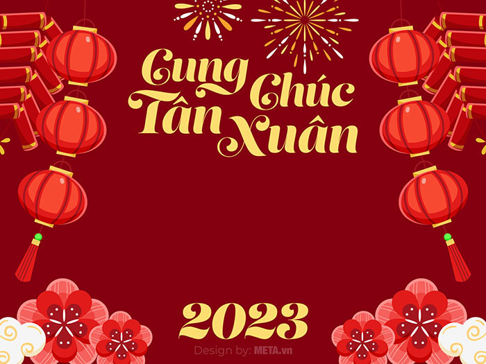 200 thiệp chúc mừng năm mới 2023 cổ truyền thuần Việt đẹp độc đáo   BlogAnChoi