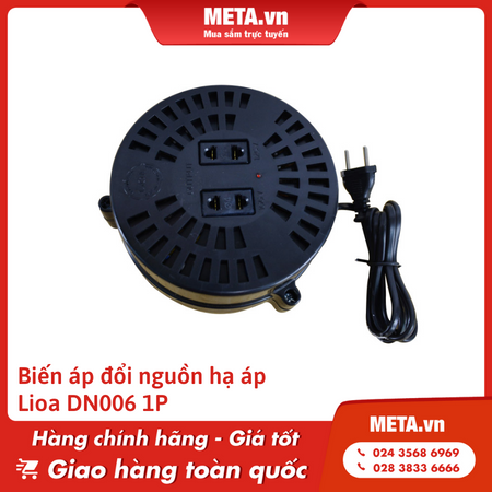 Biến áp đổi nguồn hạ áp Lioa DN006 1P