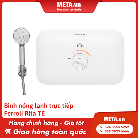 Bình nóng lạnh trực tiếp Ferroli Rita FS-4.5 TE