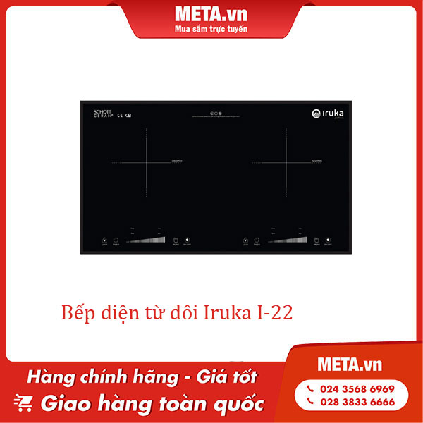 Bếp điện từ đôi Iruka I-22