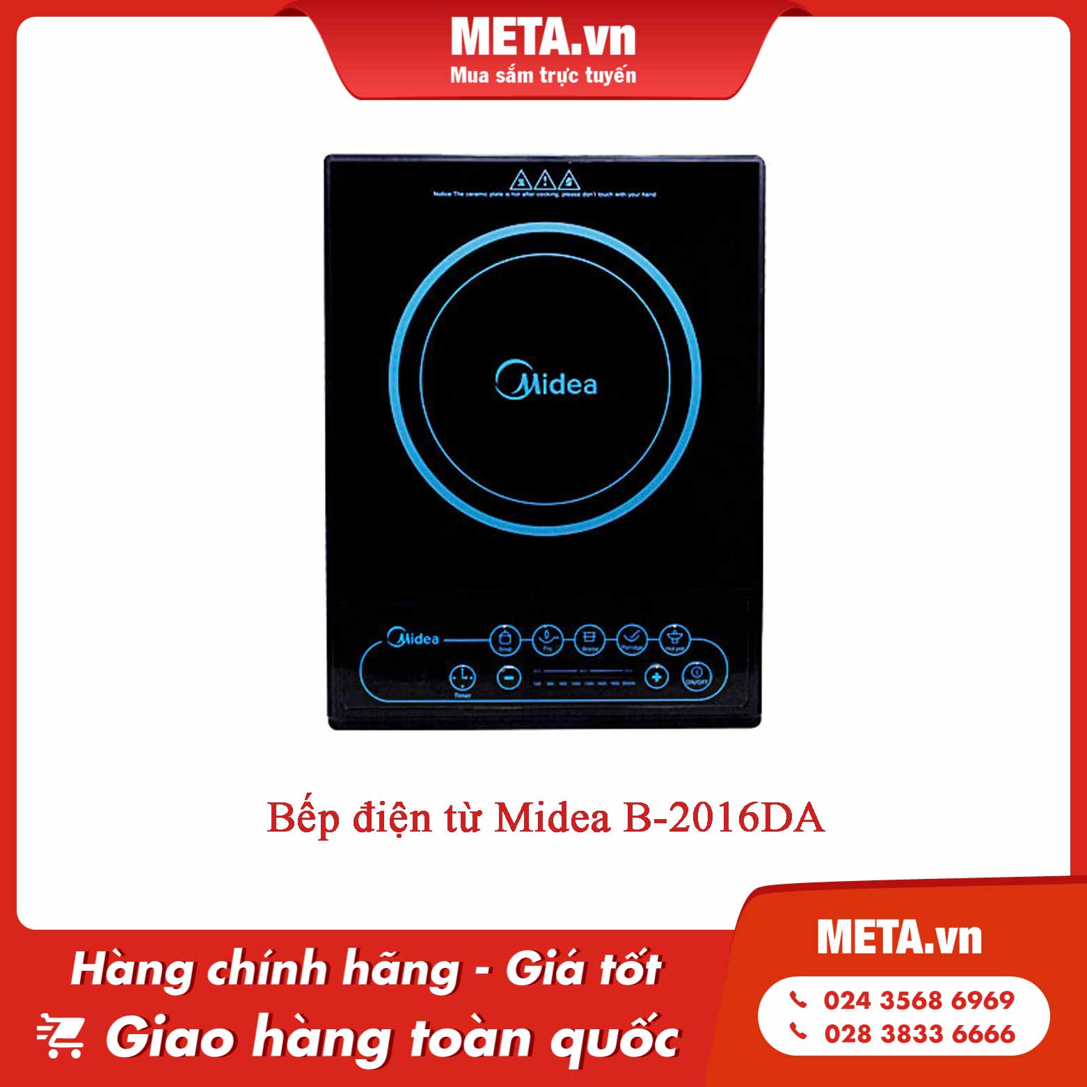 Bếp điện từ Midea B-2016DA