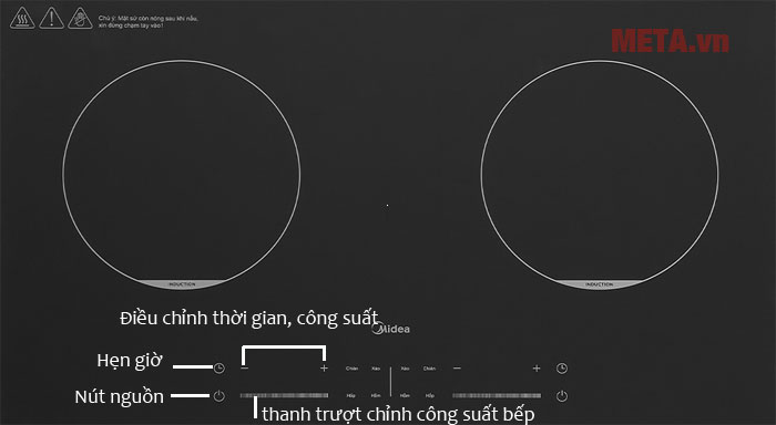 Cách sử dụng bếp từ Midea