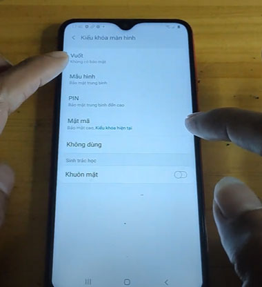 Cách đặt mật khẩu mã PIN cho Samsung