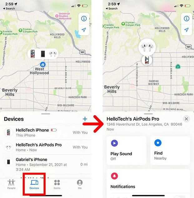 Cách tìm tai nghe Bluetooth bị mất trên iPhone