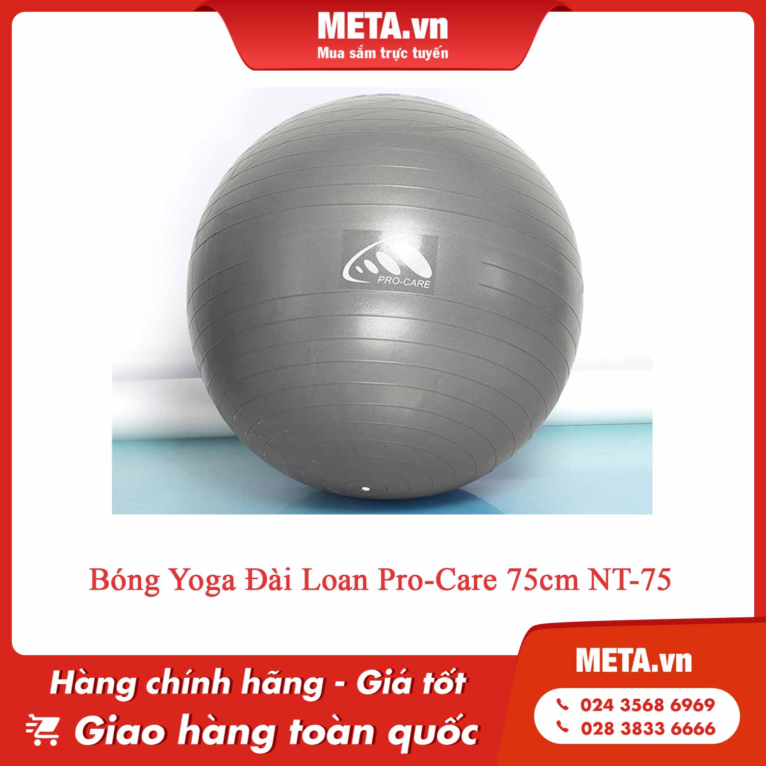 Bóng yoga Đài Loan Pro-Care 75cm NT-75