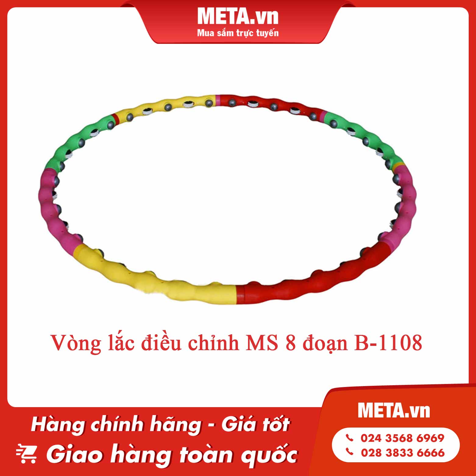 Vòng lắc điều chỉnh MS 8 đoạn B-1108