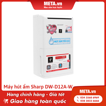 Máy hút ẩm Sharp DW-D12A-W