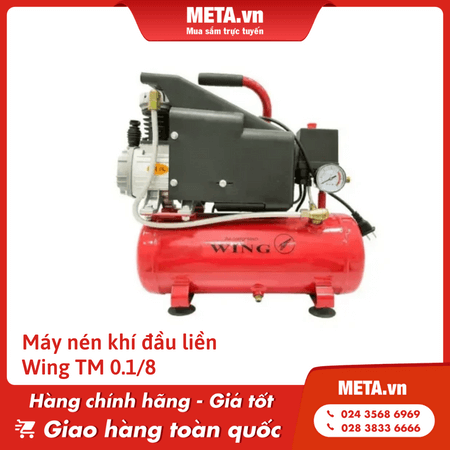 Máy nén khí đầu liền Wing TM 0.1/8