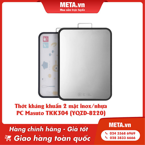 Thớt inox 304 kháng khuẩn PC Masuto TKK304