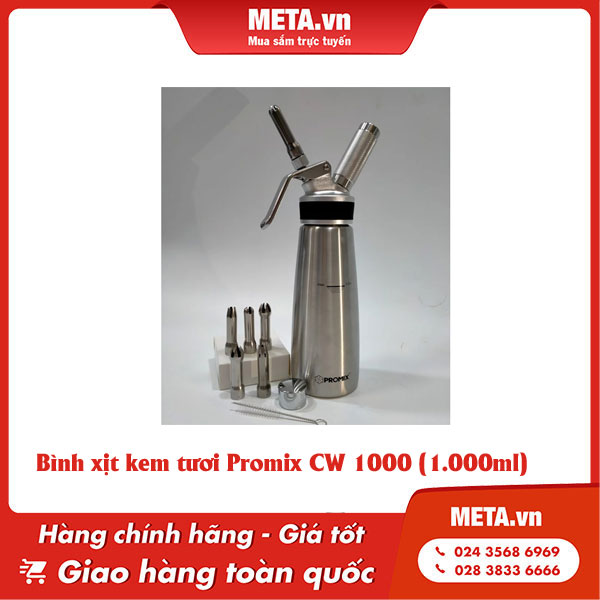 Bình xịt kem tươi Promix CW 1000