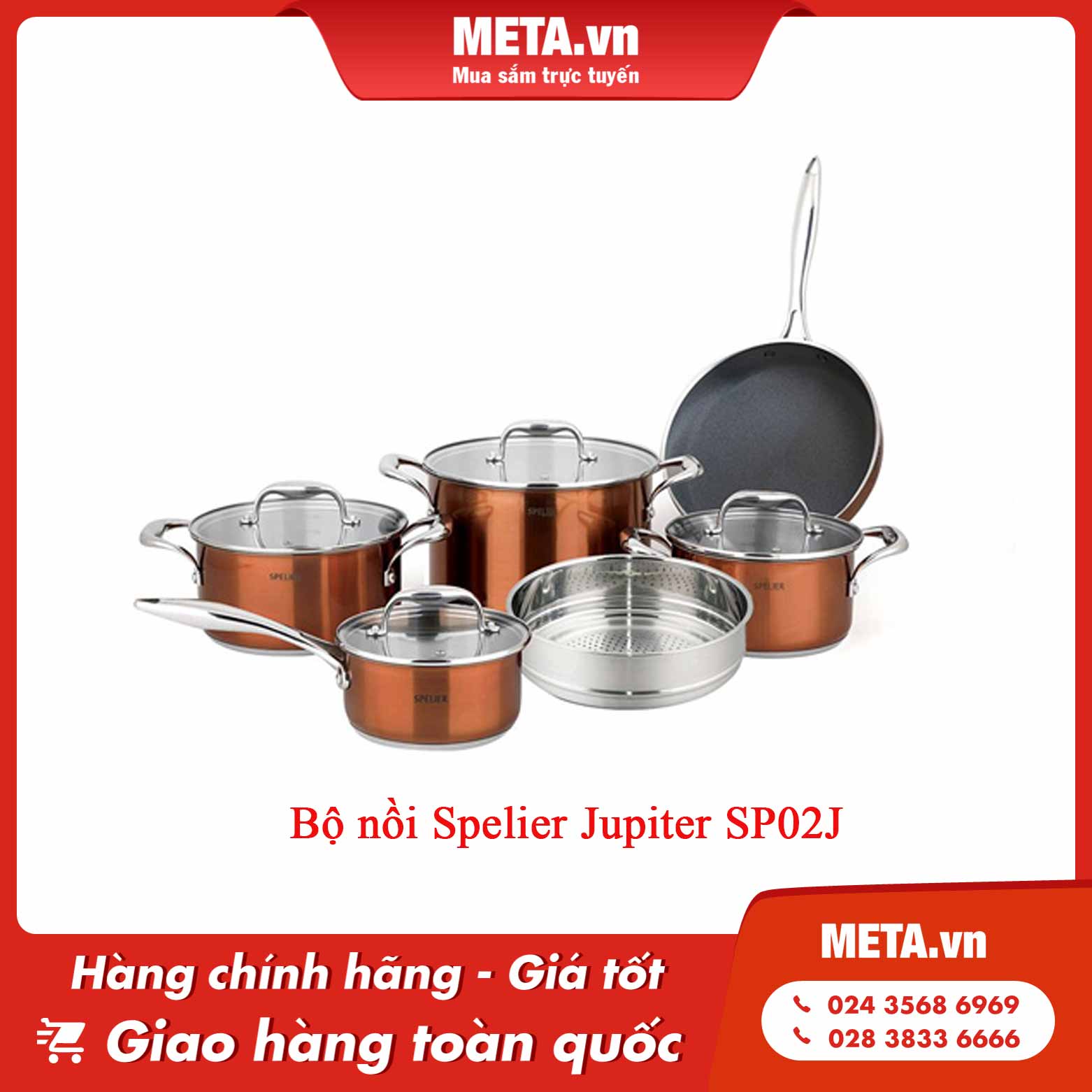 Bộ nồi Đức Spelier Jupiter SP02J