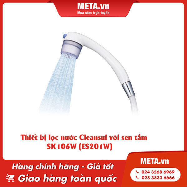 Thiết bị lọc nước Cleansui vòi sen tắm SK106W (ES201W)