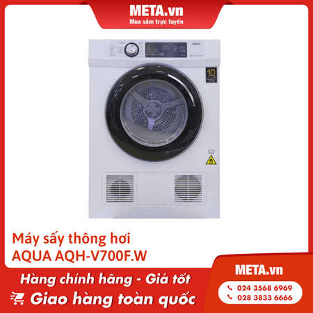 Máy sấy thông hơi Aqua 7Kg AQH-V700F.W