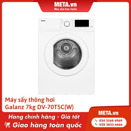Máy sấy thông hơi Galanz 7kg DV-70T5C(W)
