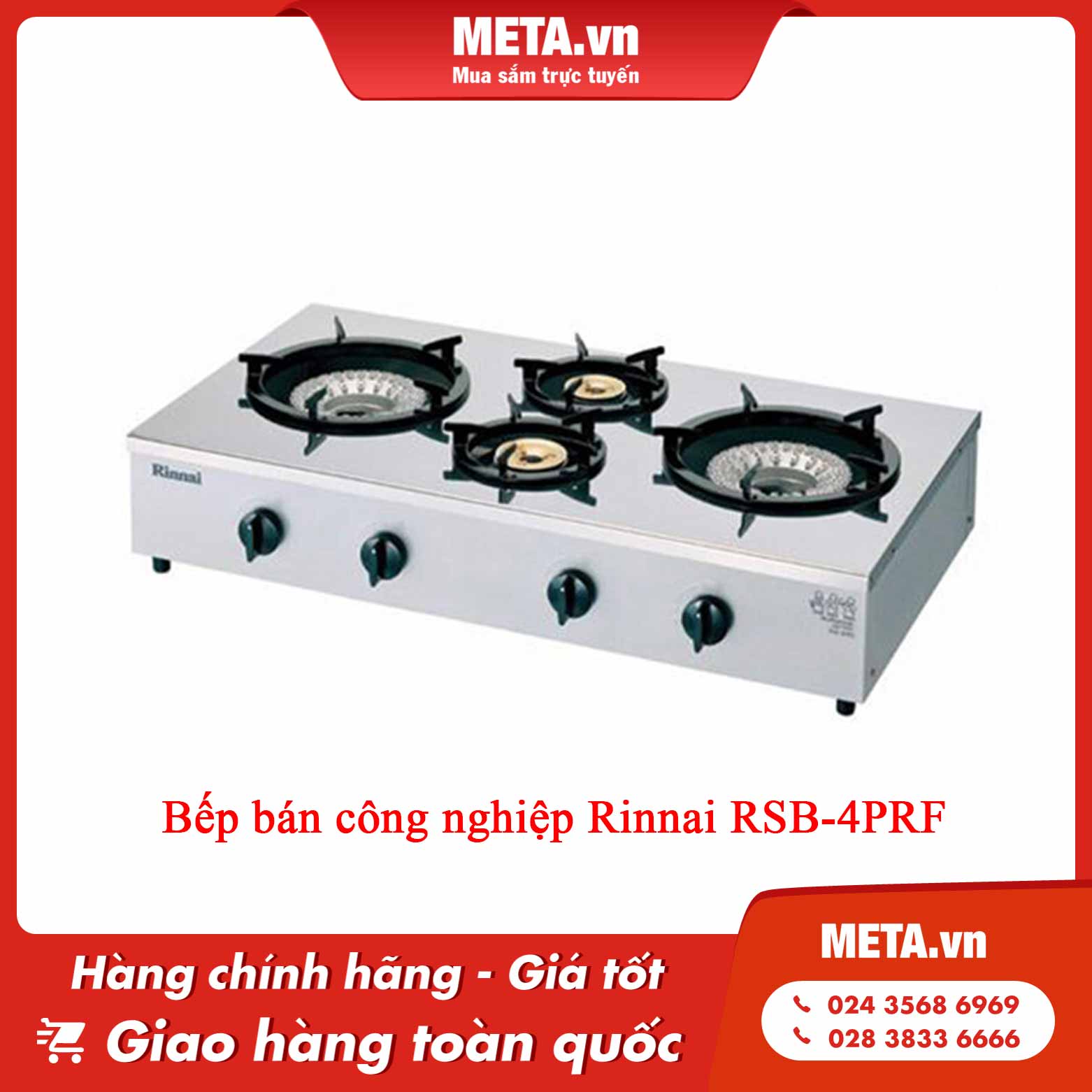 Bếp bán công nghiệp Rinnai RSB-4PRF