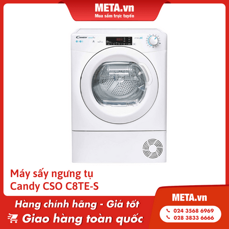 Máy sấy quần áo Candy CSO C8TE-S - 8kg