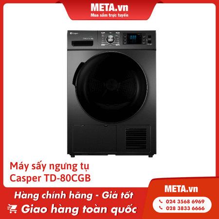 Máy sấy ngưng tụ Casper 8kg TD-80CGBA