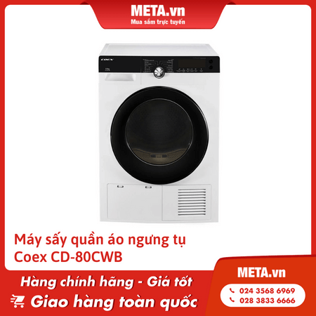 Máy sấy quần áo ngưng tụ Coex 8,5kg CD-80CWB