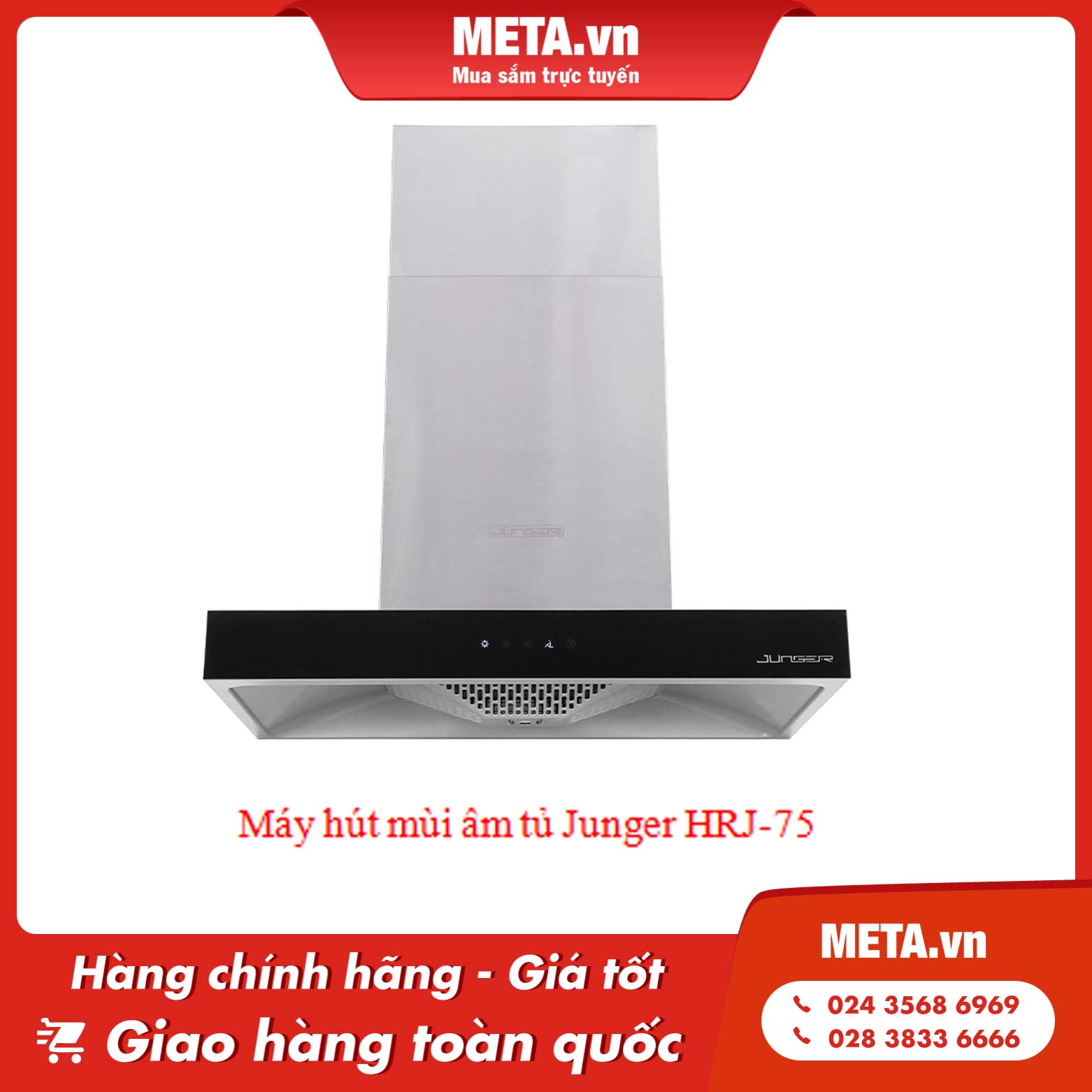 Máy hút mùi âm tủ Junger HRJ-75