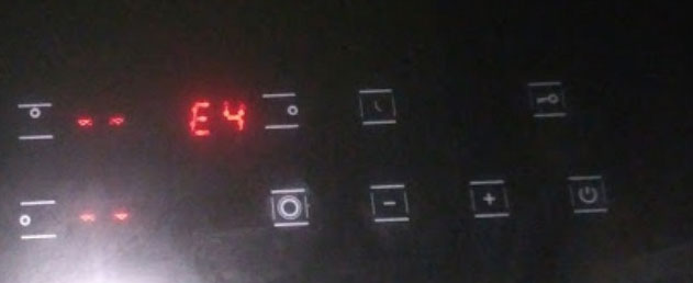 Lỗi E4 bếp hồng ngoại là lỗi gì?