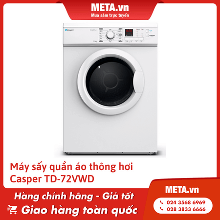 Máy sấy quần áo thông hơi Casper 7,2kg TD-72VWD