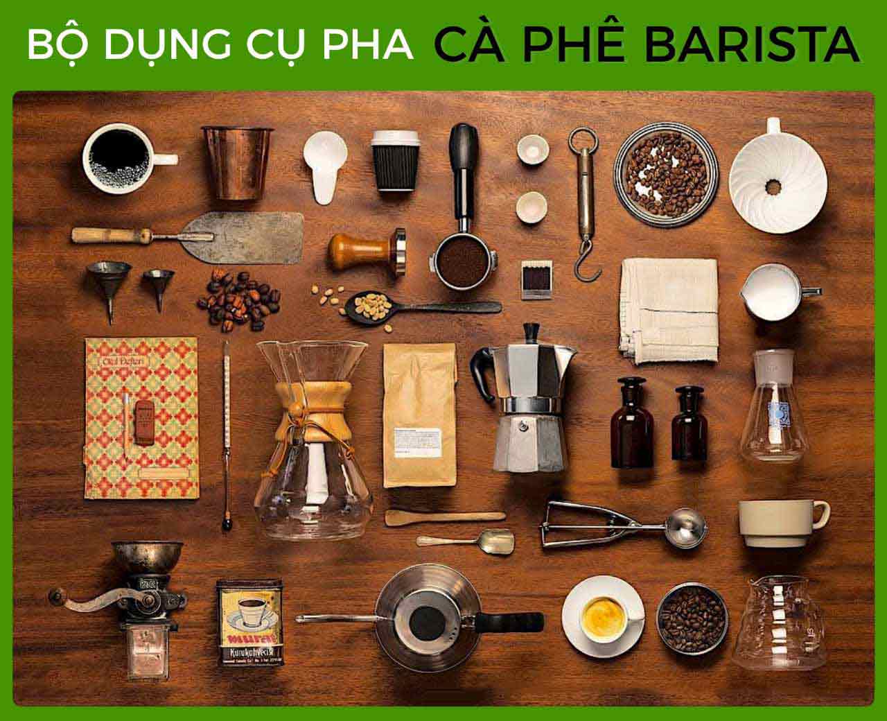 Tìm hiểu bộ dụng cụ barista là gì