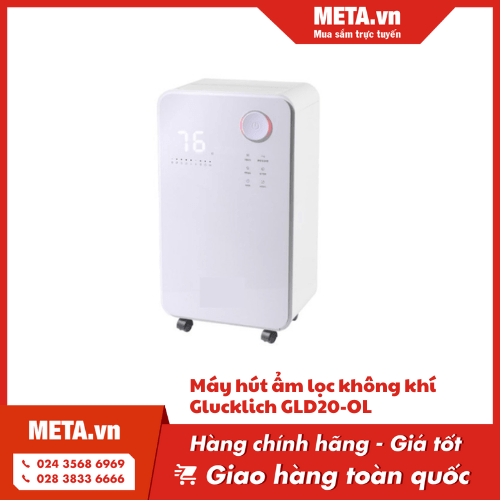 Máy hút ẩm lọc không khí Glucklich GLD20-OL