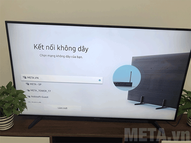 Kết nối wifi cho tivi Samsung thành công