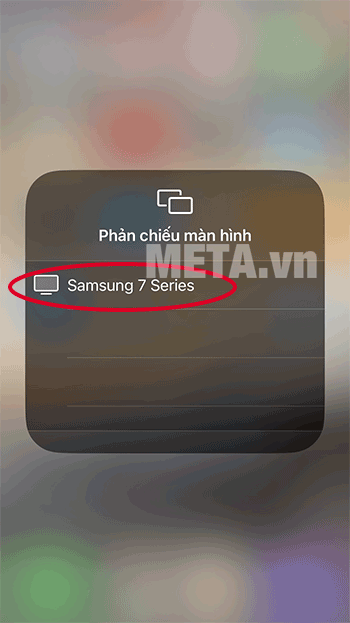 Chọn tivi Samsung muốn kết nối