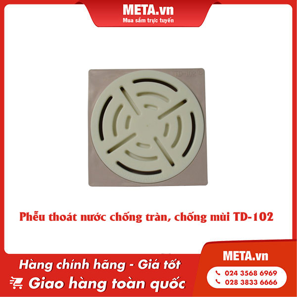 Phễu thoát sàn chống trào ngược TD-102