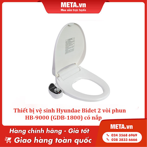 Thiết bị vệ sinh Hyundae Bidet 2 vòi phun HB-9000 (GDB-1800)