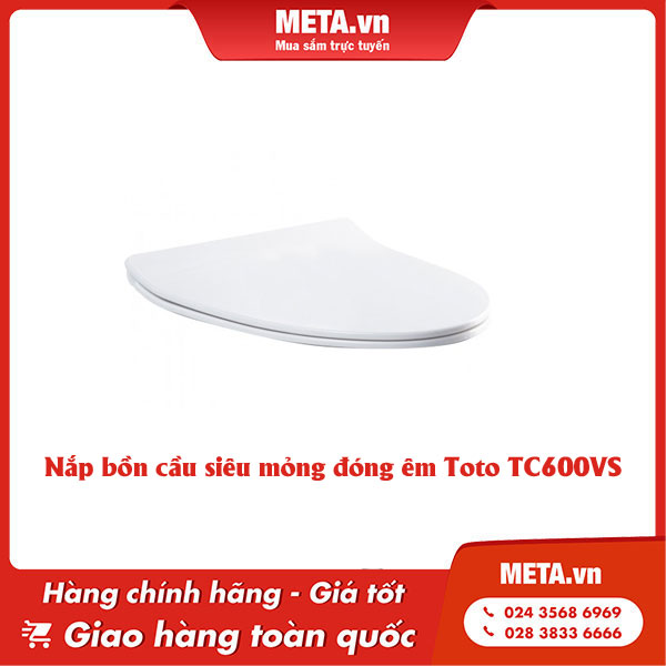 Mua ngay nắp bồn cầu siêu mỏng đóng êm Toto TC600VS