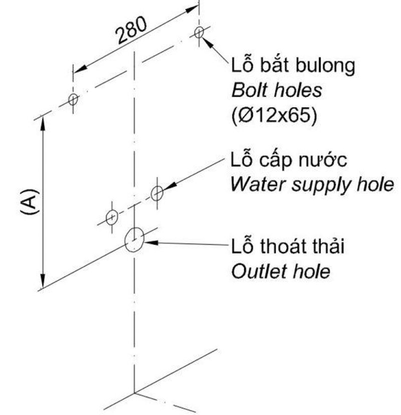 Dùng máy khoan khoan lỗ bắt bulong