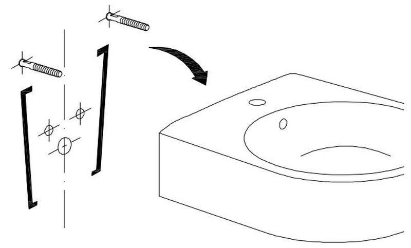 Tháo lavabo ra khỏi giá đỡ