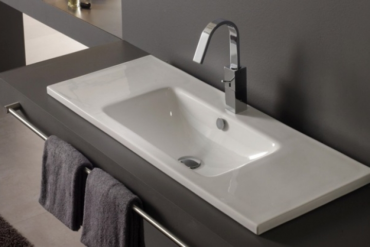 Mẫu chậu lavabo bán âm bàn 