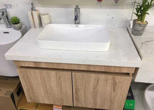 Mẫu chậu lavabo bán âm bàn 