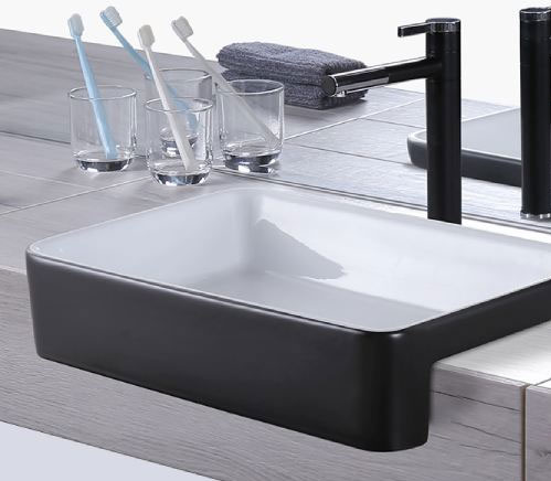 Mẫu chậu lavabo bán âm bàn 