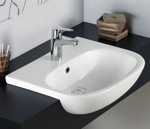 Mẫu chậu lavabo bán âm bàn 