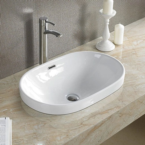 Mẫu chậu lavabo bán âm bàn 