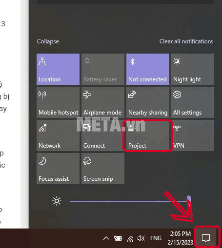 Mở Project trên Windows 10