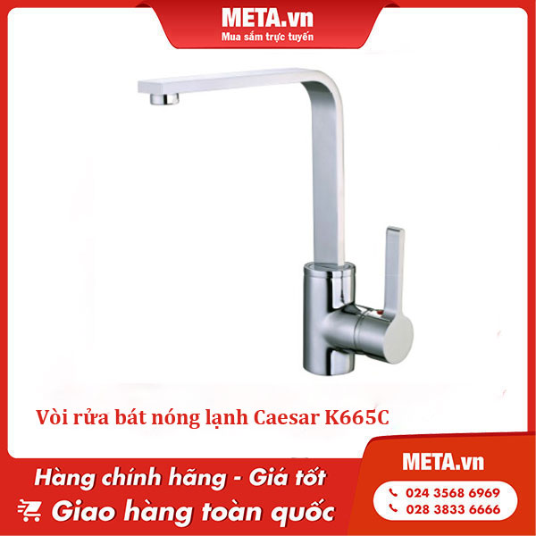 Vòi rửa bát nóng lạnh Caesar K665C