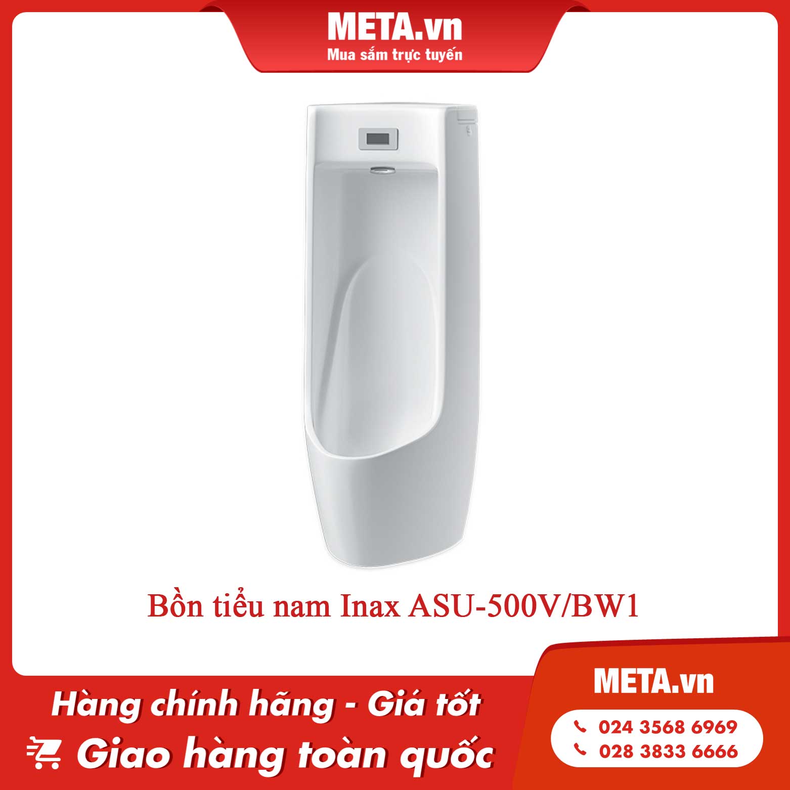 Bồn tiểu nam cảm ứng Inax ASU-500V/BW1